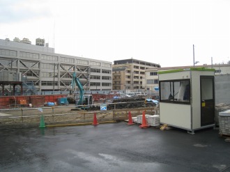 （仮称）武蔵小杉新駅前ビル（南）の工事現場